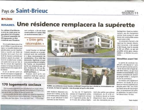 ARTICLE LE PENTHIEVRE 20 AVRIL 2017